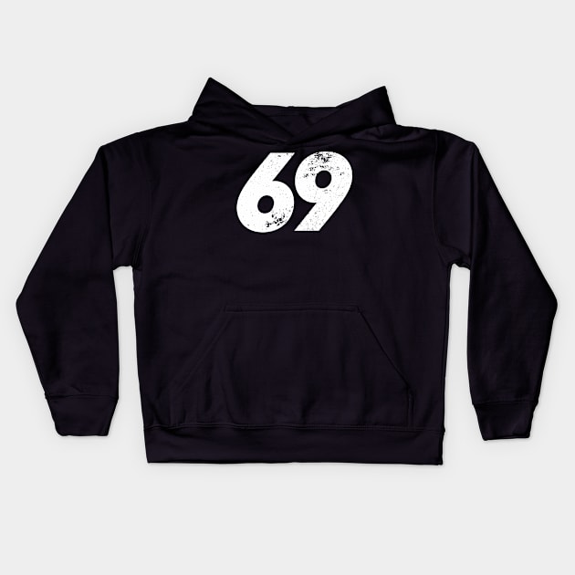 69 Vintage Kids Hoodie by GothBless